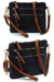 Fashion Multi Zip Pocket Crossbody Bag Clutch