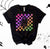 Checkered Bright Ghost Graphic Tee